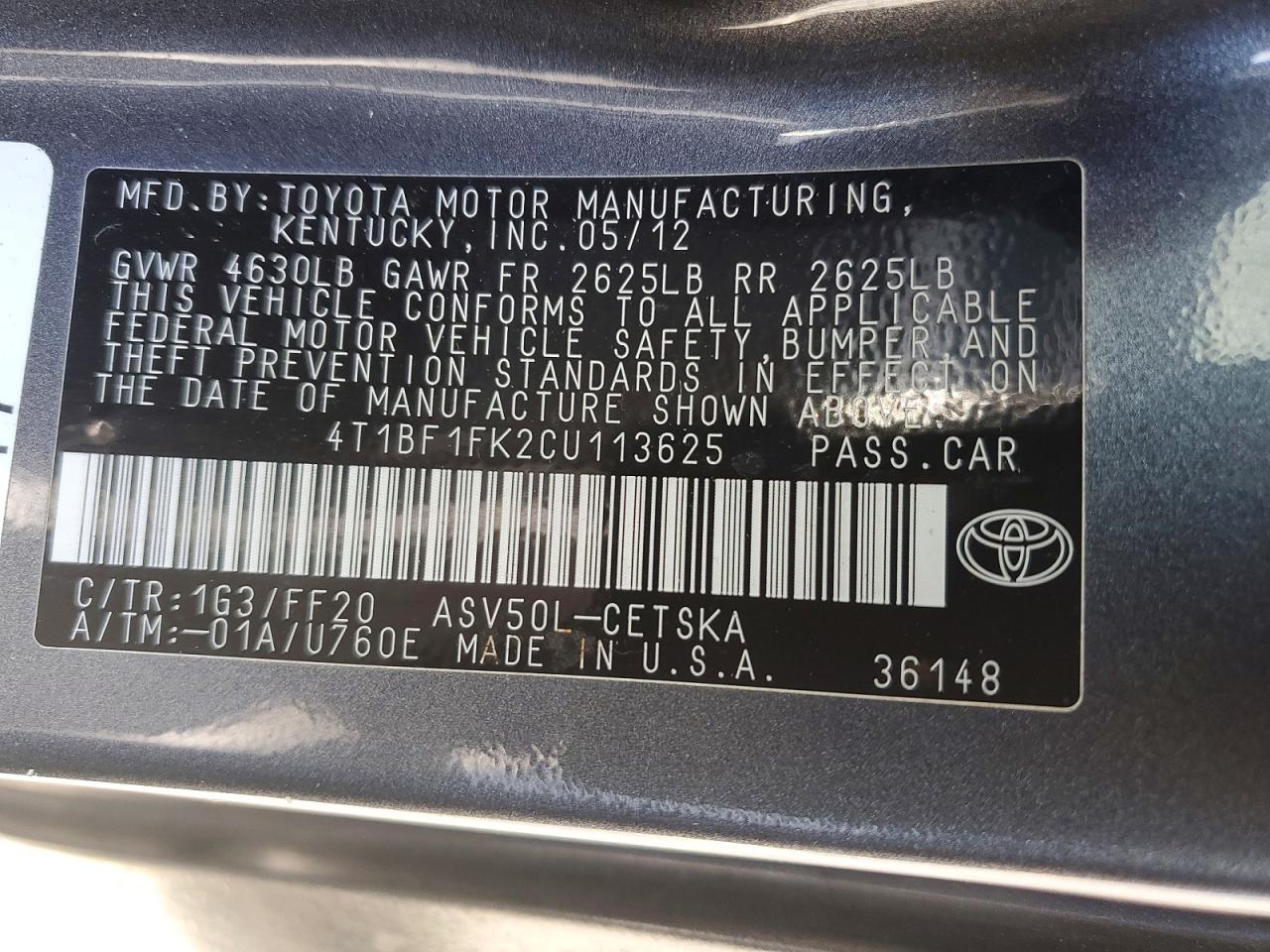Toyota Camry Se