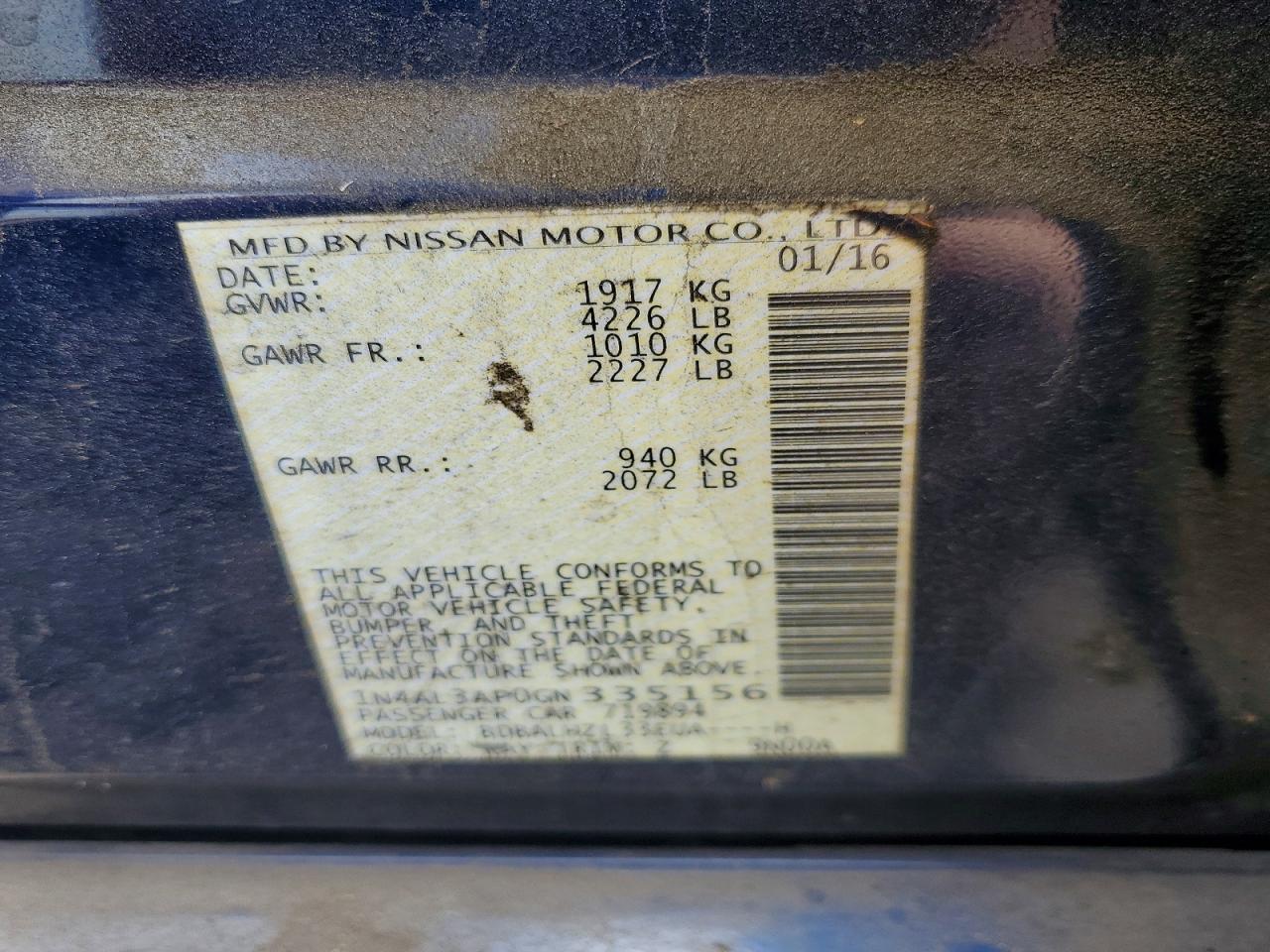 Nissan Altima 2.5 Sr