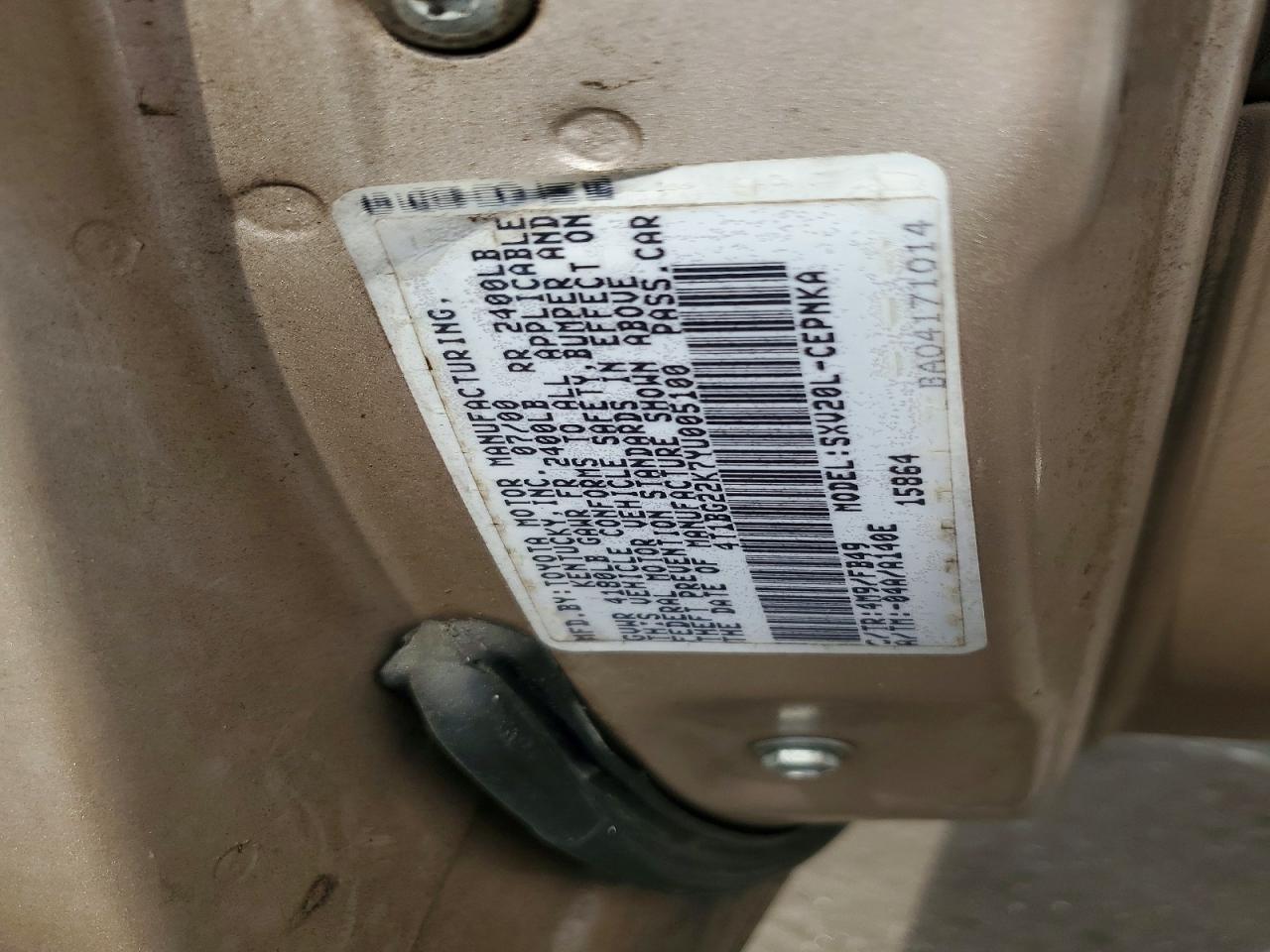 Toyota Camry Le