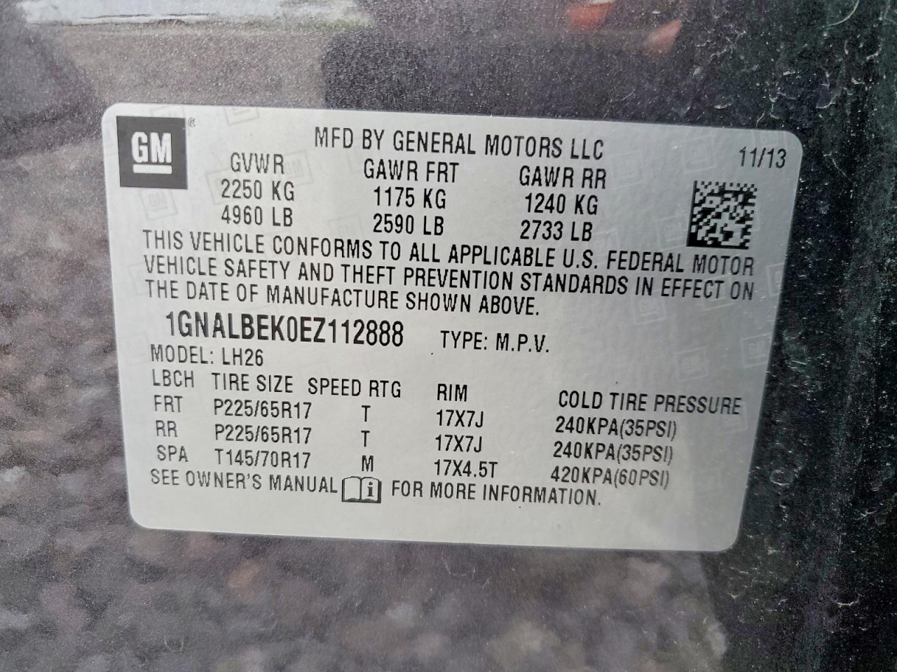 Chevrolet Equinox Lt