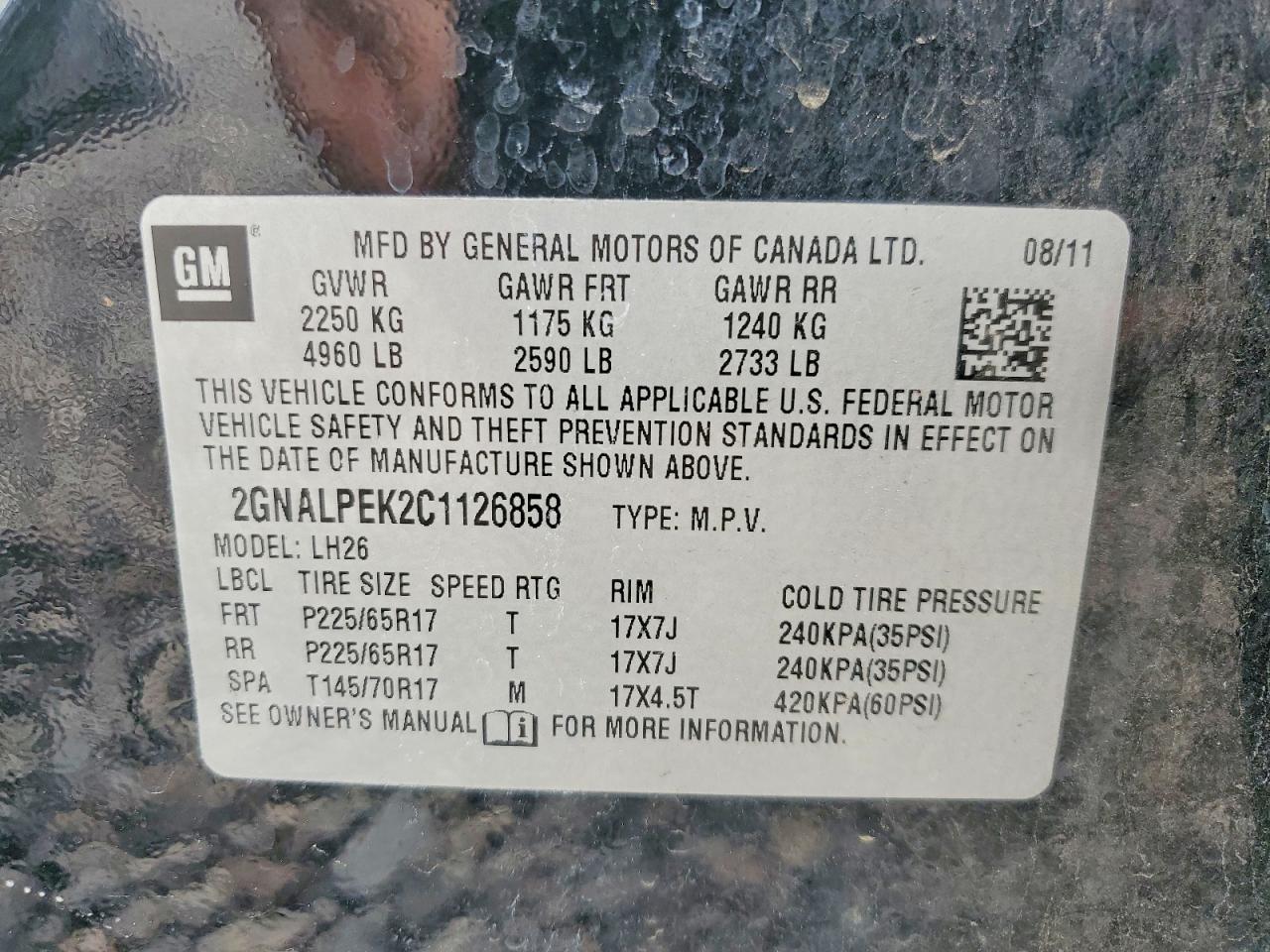 Chevrolet Equinox Lt