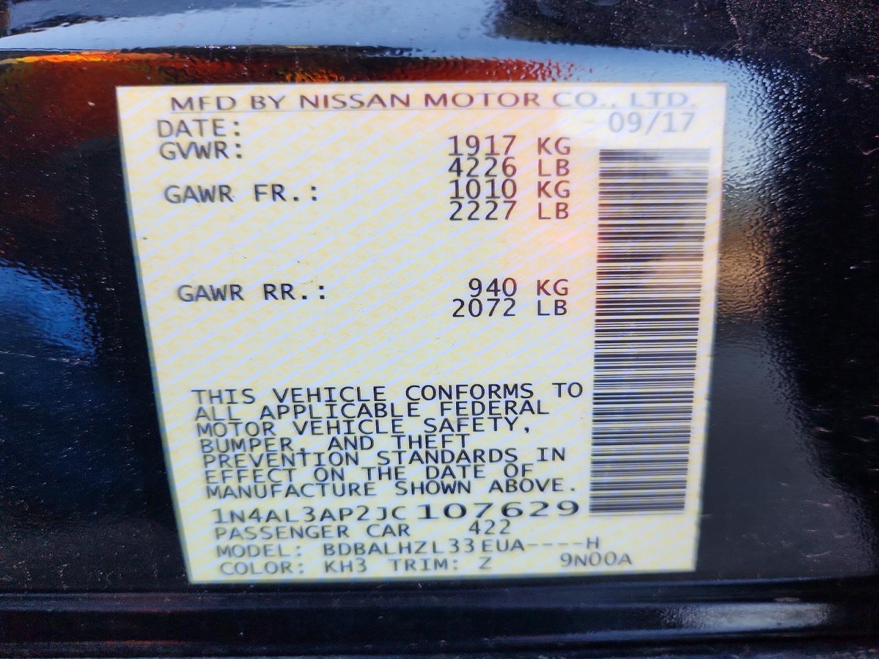 Nissan Altima 2.5 Sr