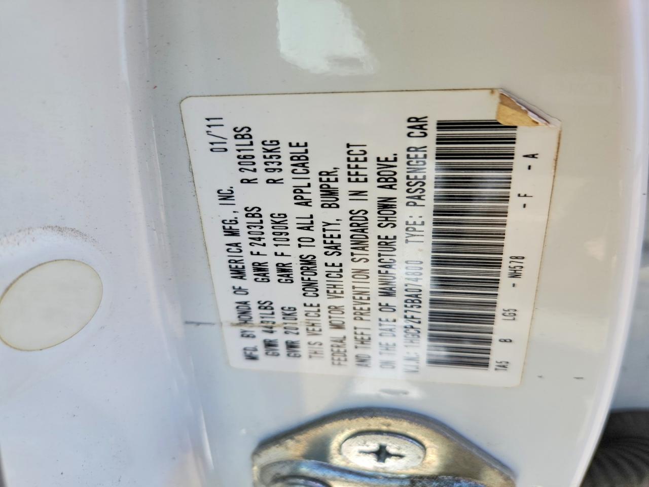 Honda Accord Ex