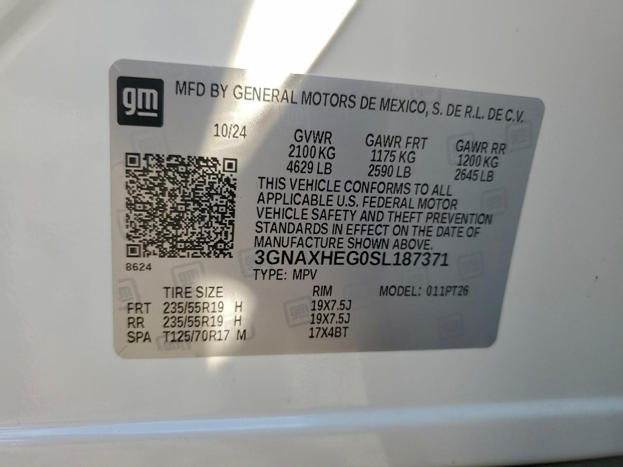 Chevrolet Equinox Lt