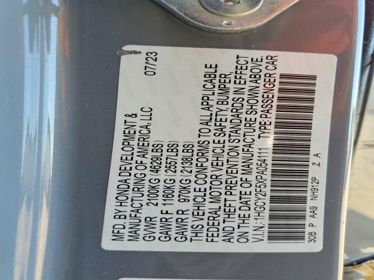 Honda Accord Hybrid Sport
