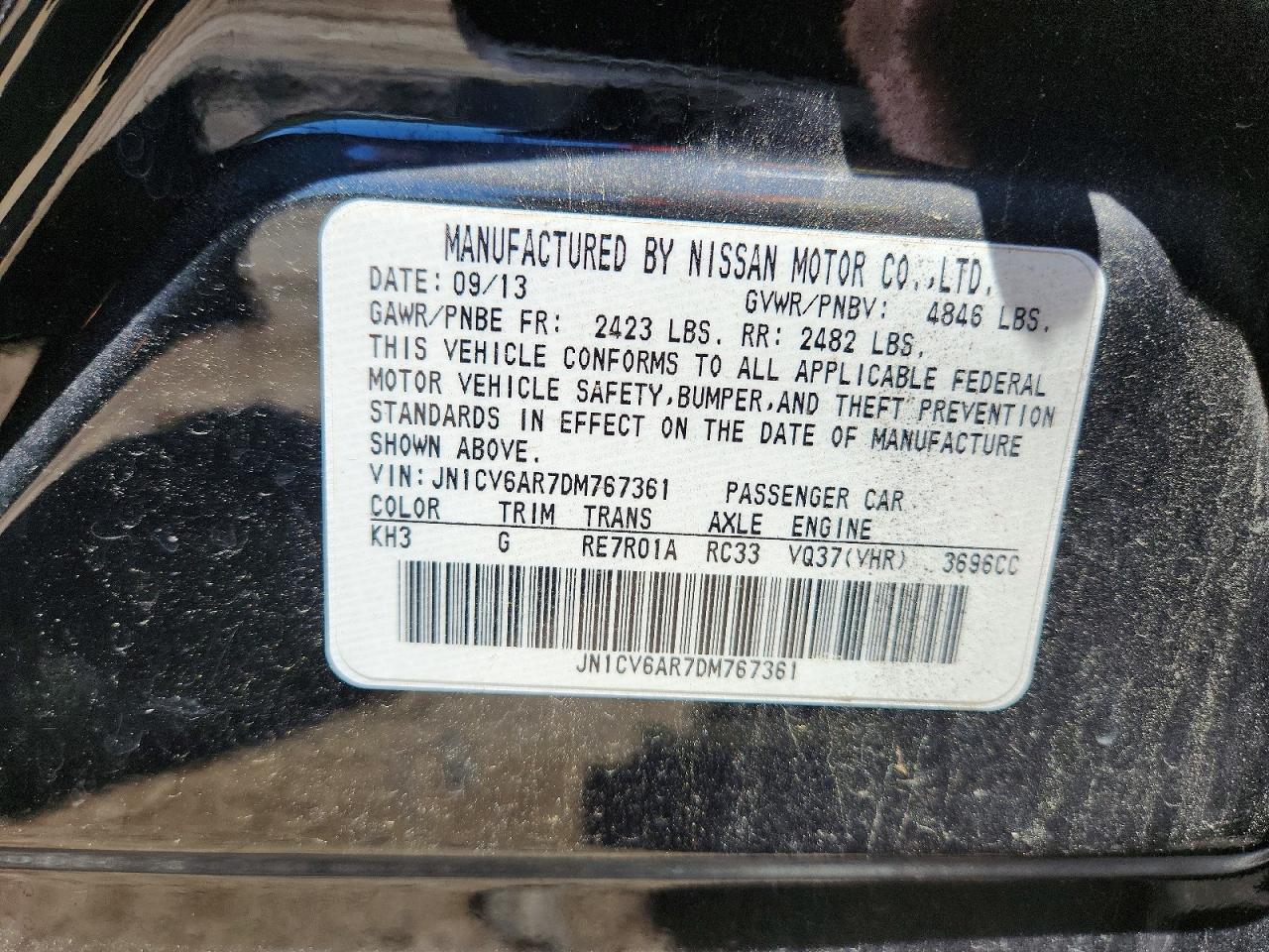 INFINITI G37 X