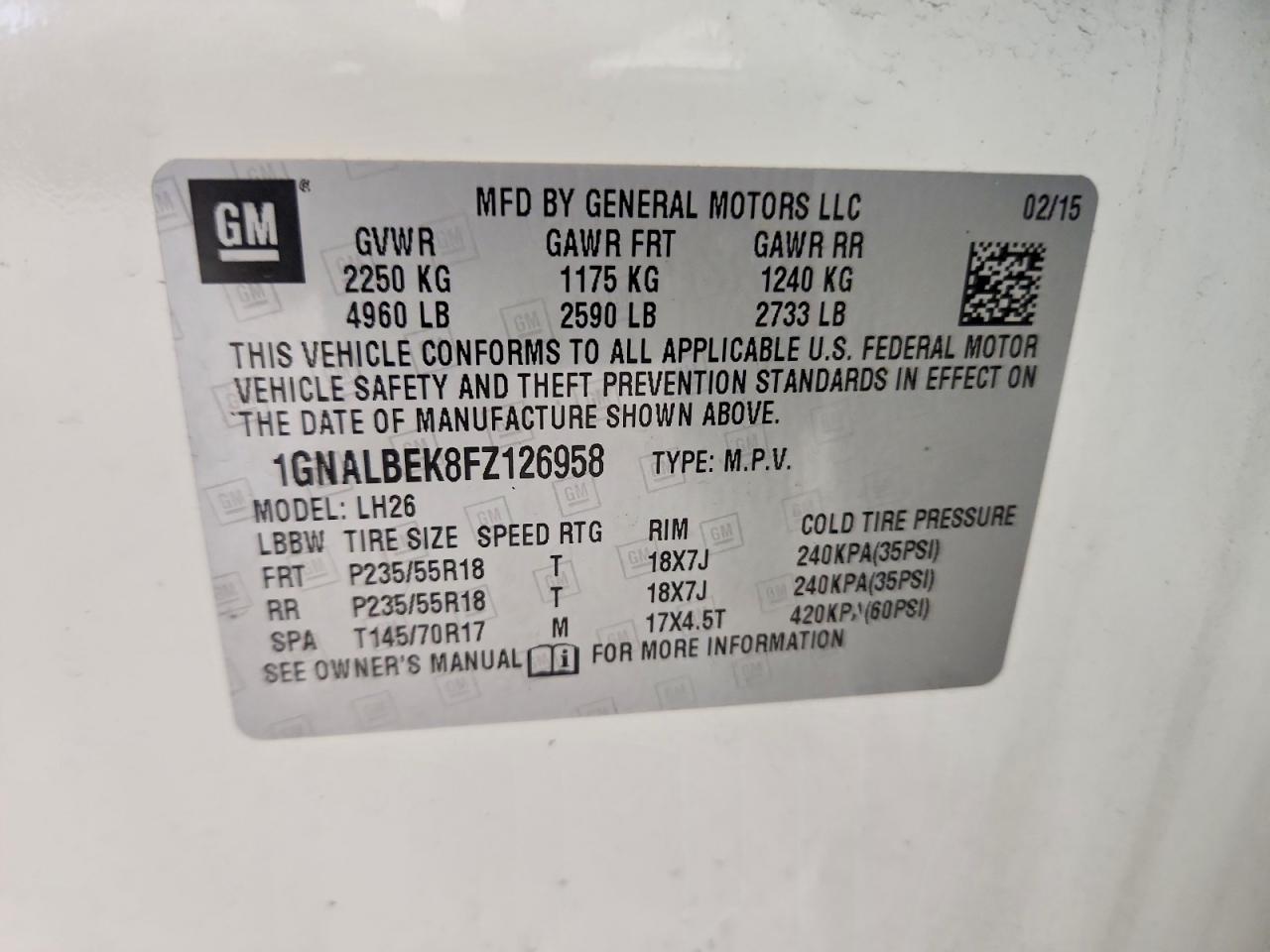 Chevrolet Equinox Lt