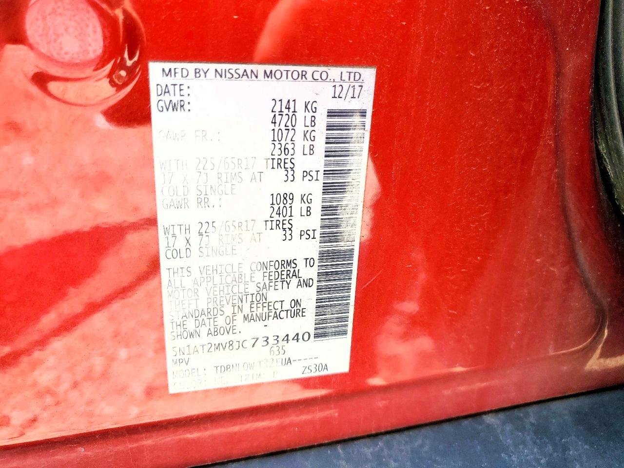 Nissan Rogue Sv
