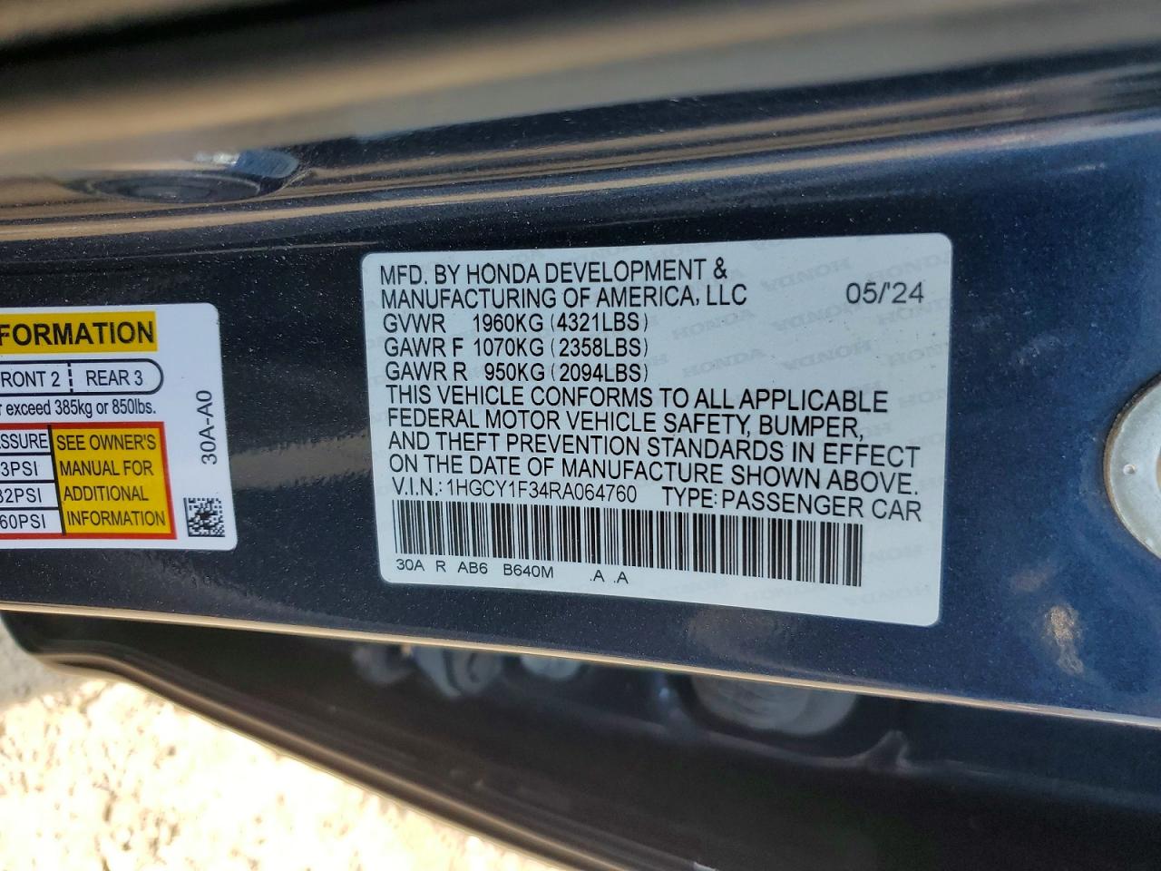 Honda Accord Ex