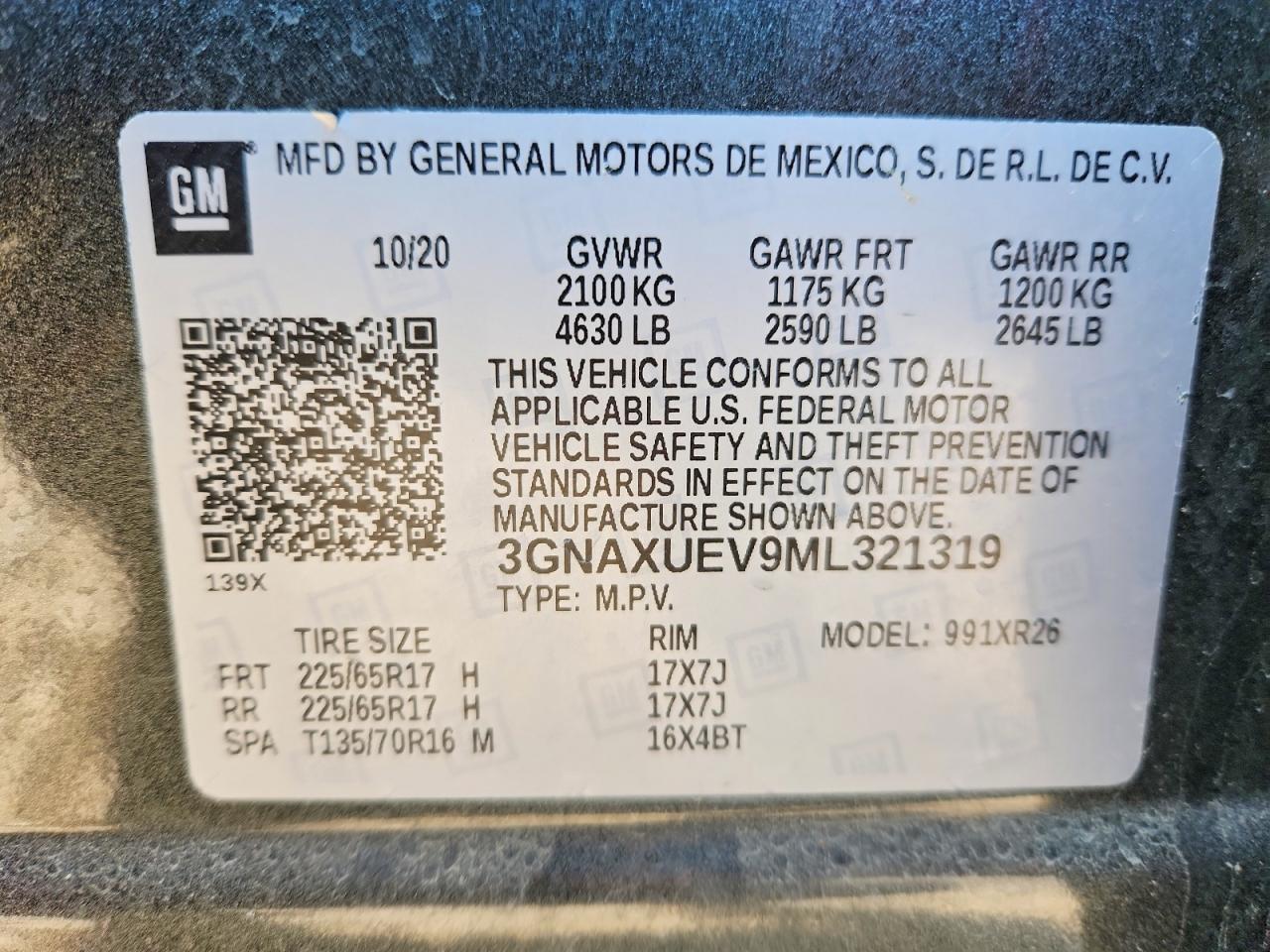 Chevrolet Equinox Lt