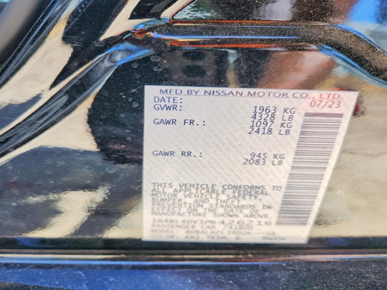Nissan Altima Sv