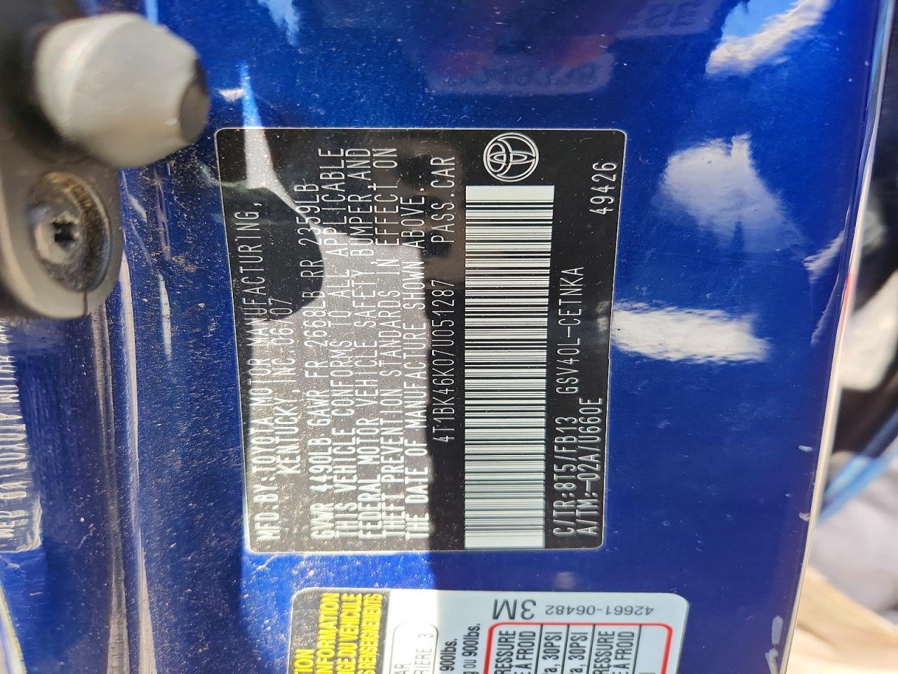 Toyota Camry Le V6