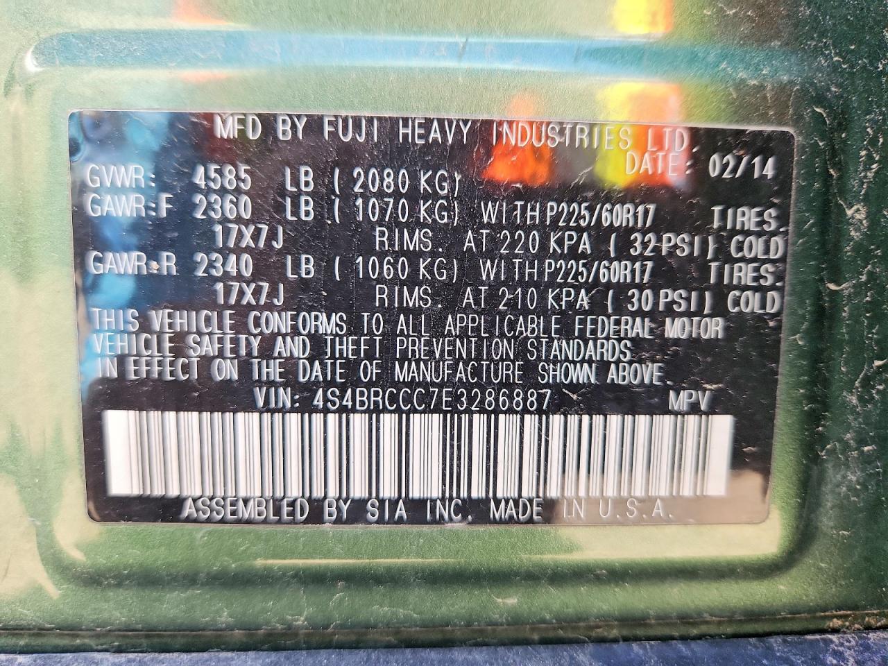 Subaru Outback 2.5i Premium