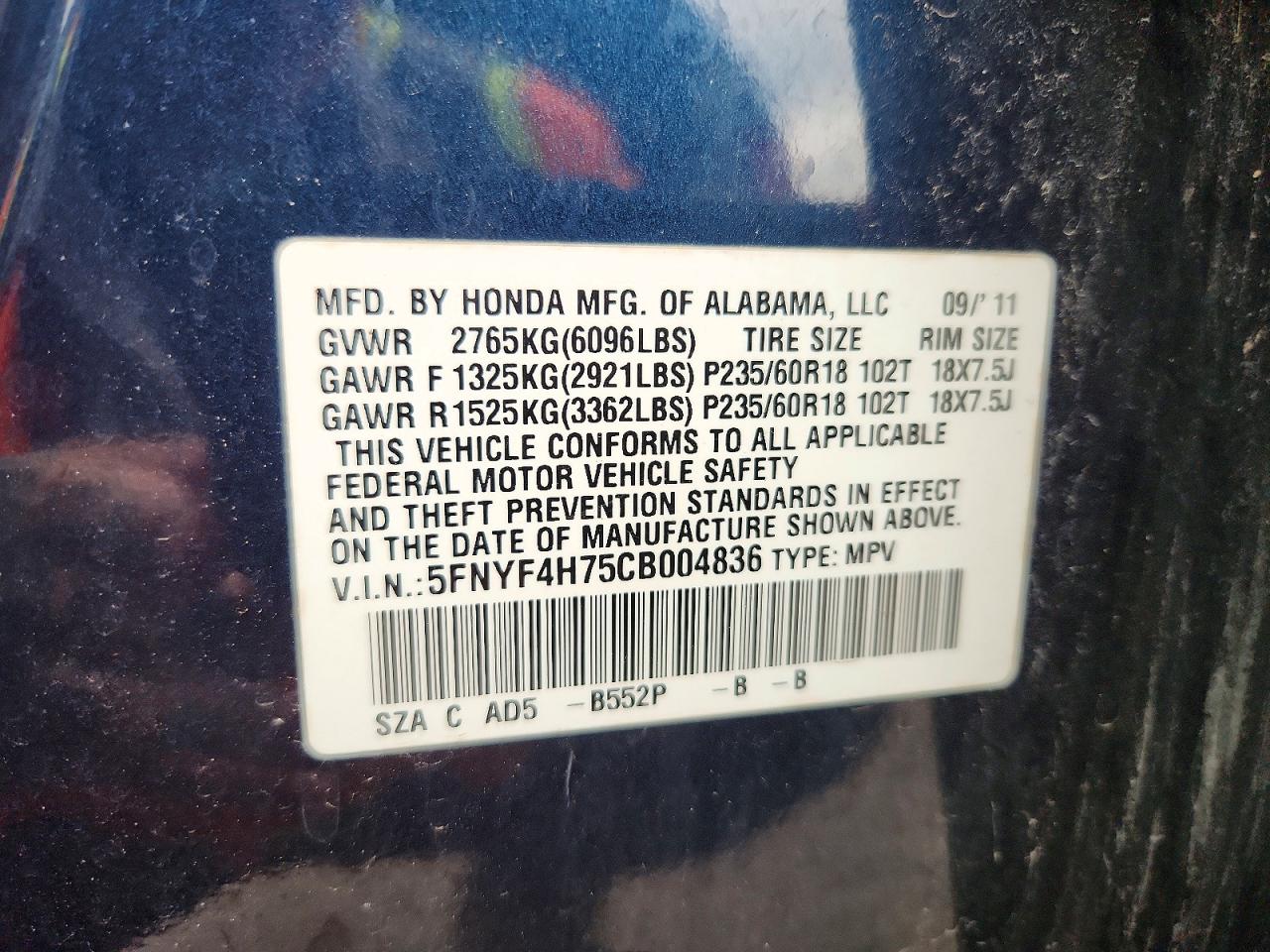 Honda Pilot Exln