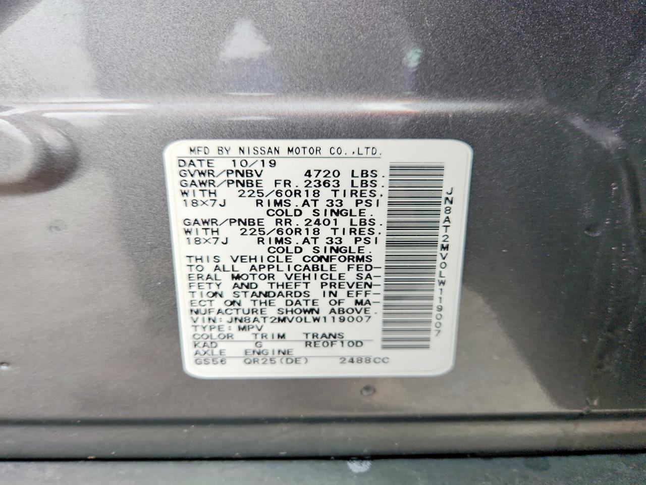 Nissan Rogue Sv