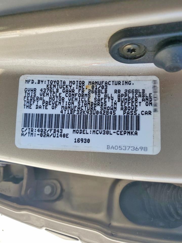 Toyota Camry Le V6