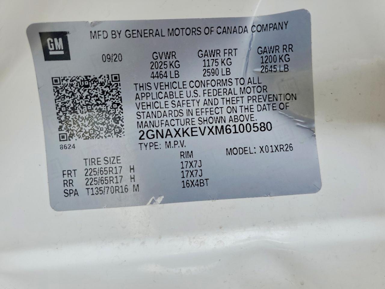 Chevrolet Equinox Lt