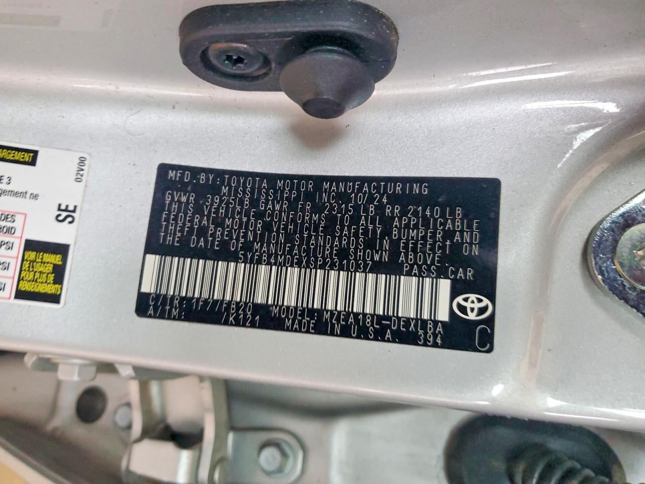 Toyota Corolla Le