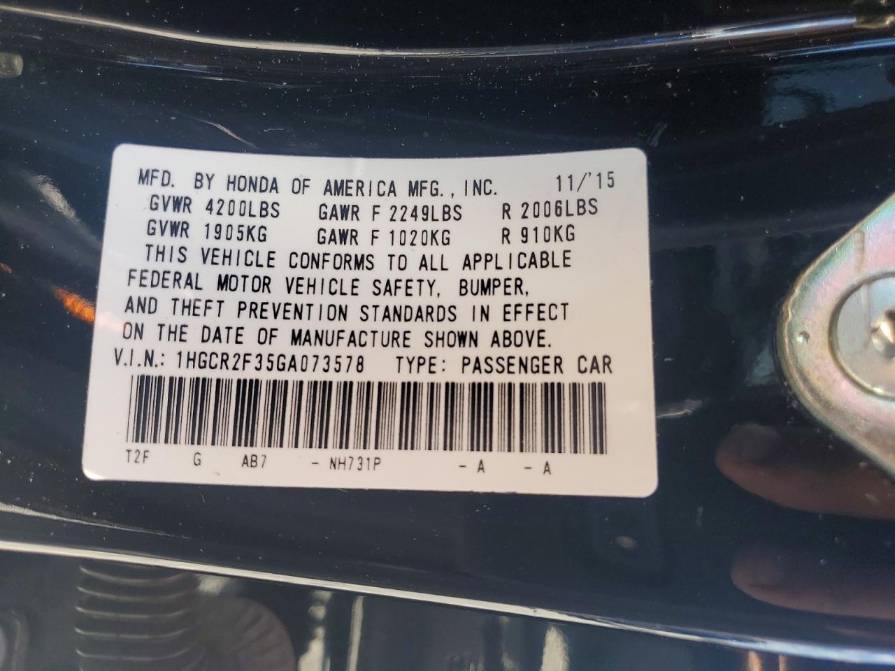 Honda Accord Lx