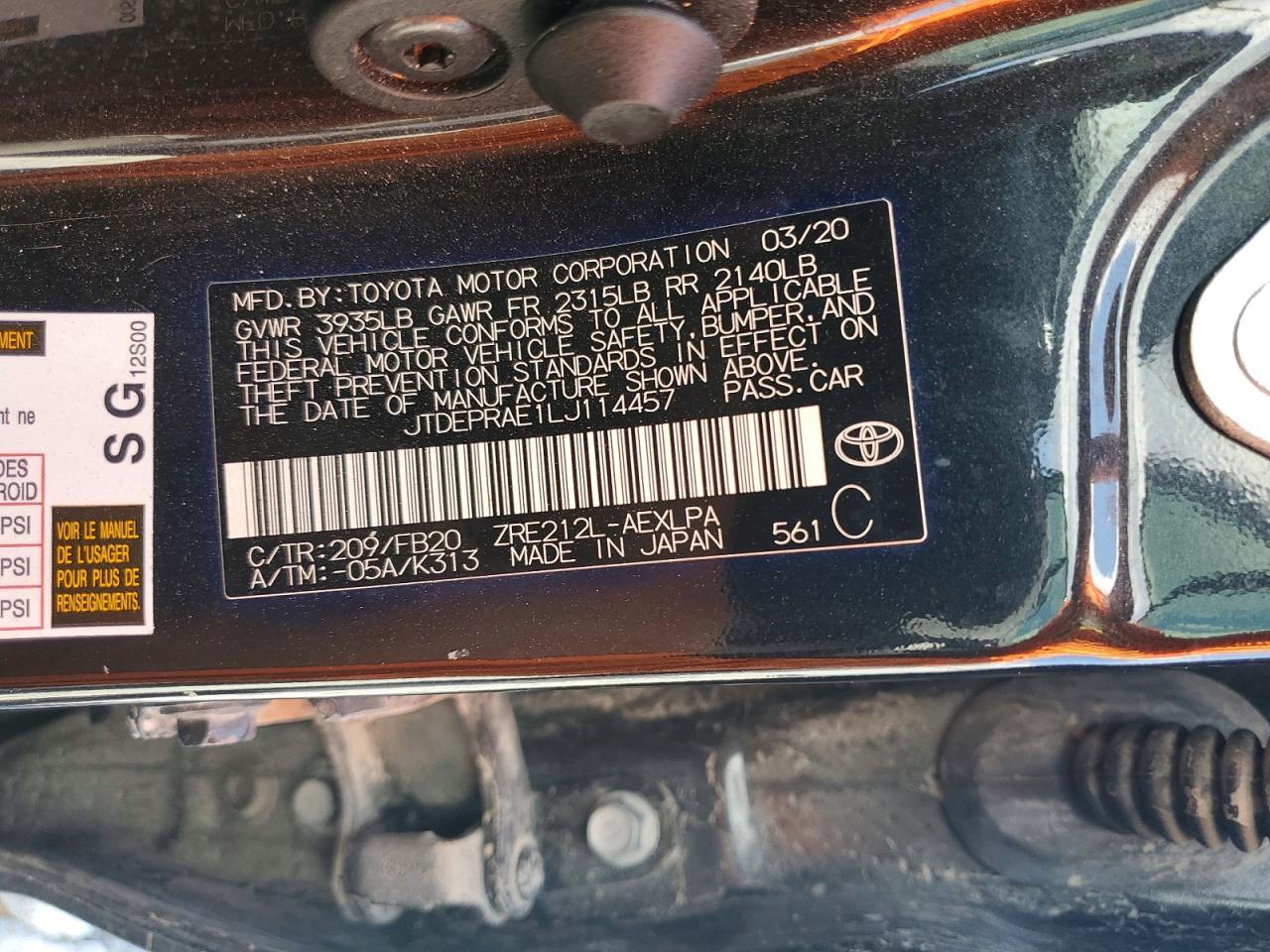 Toyota Corolla Le