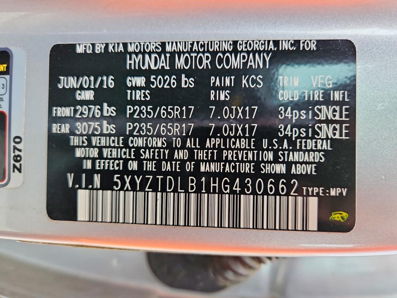 Hyundai SANTA FE 2.4l