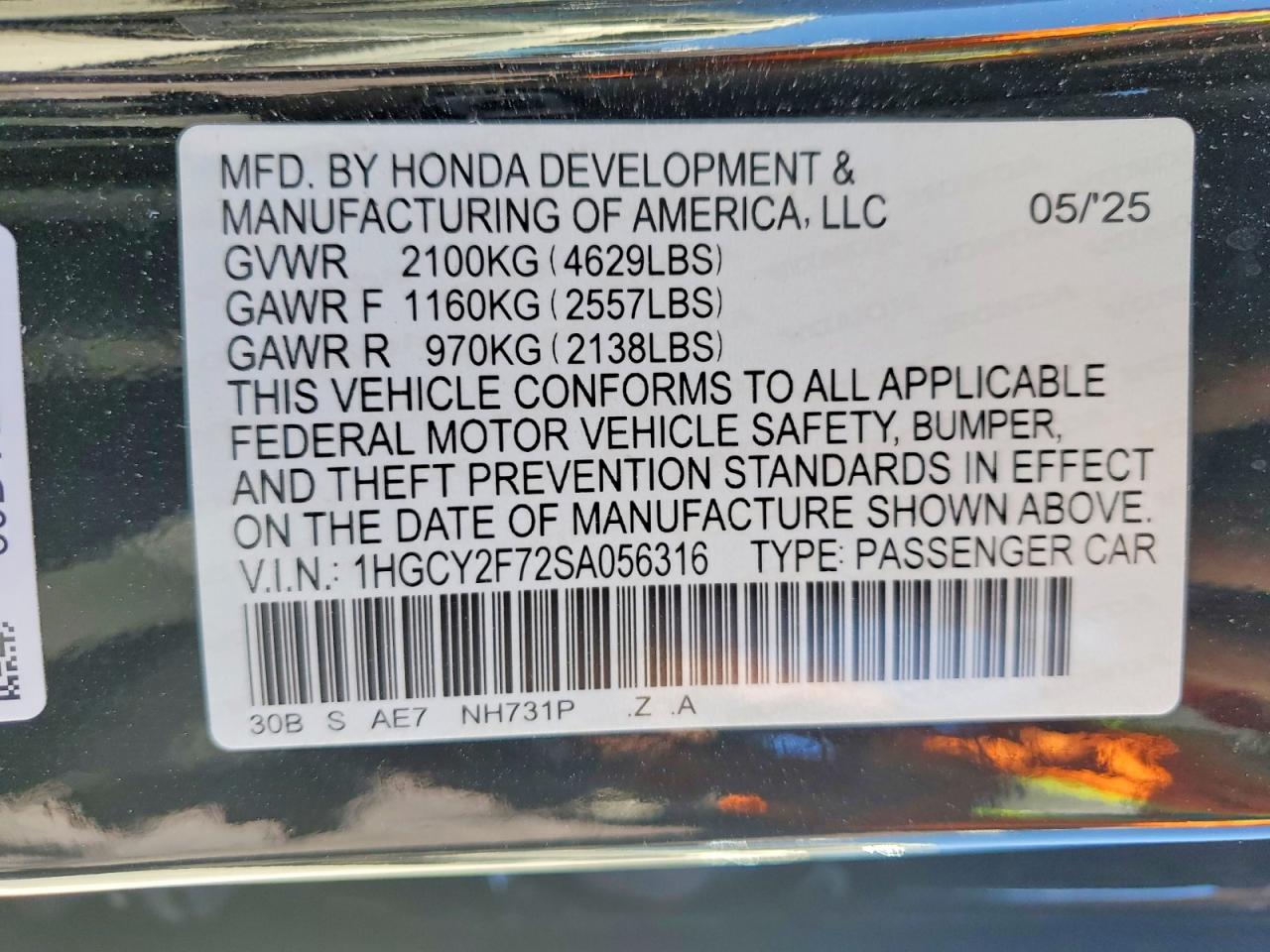 Honda Accord Hybrid Sport-l