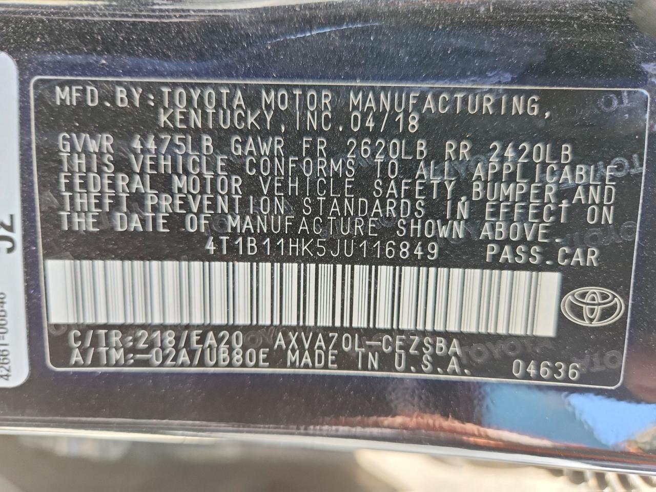 Toyota Camry Se