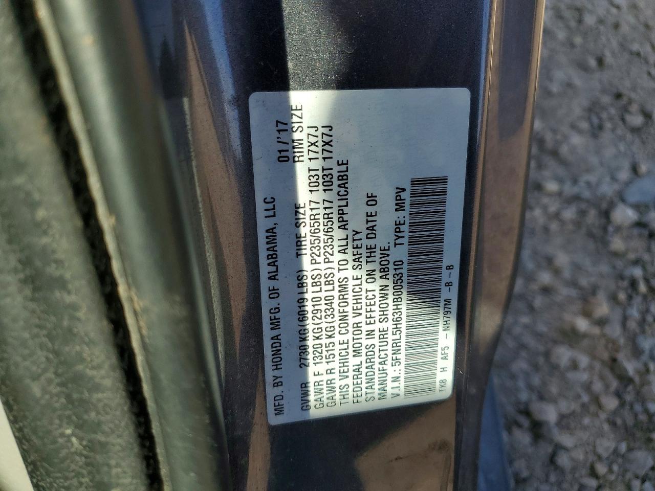 Honda Odyssey Exl