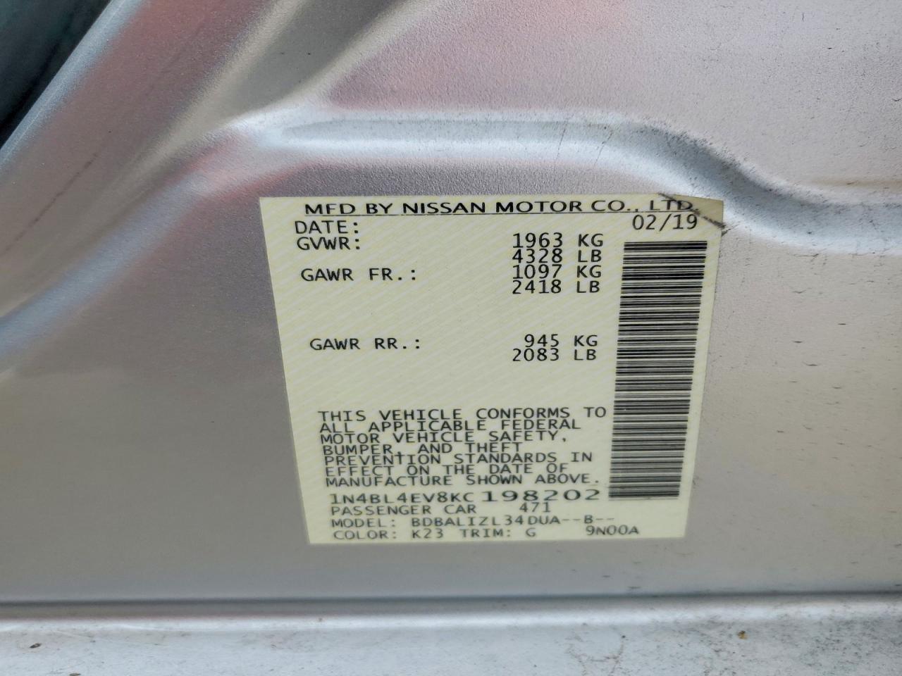 Nissan Altima Sl