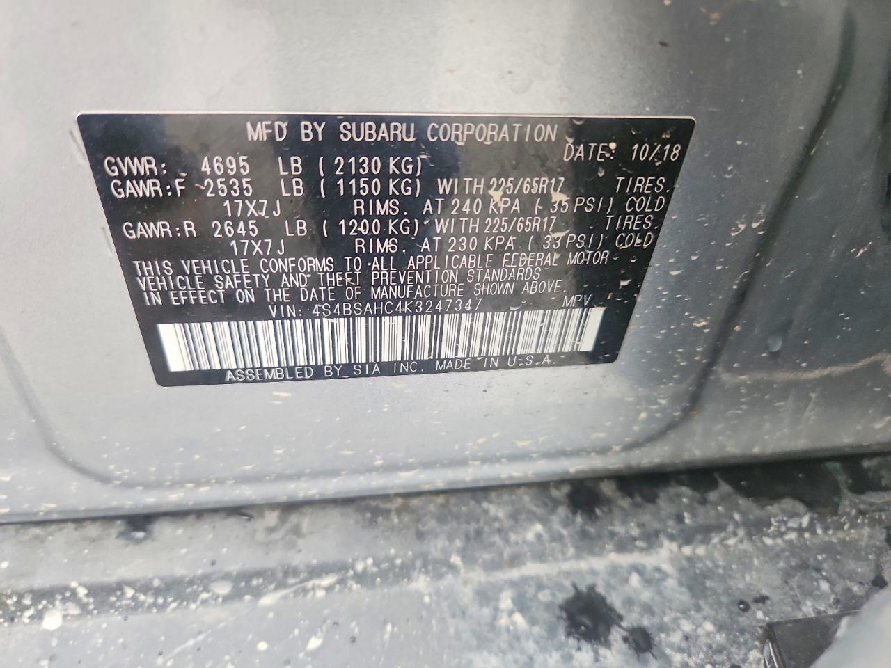 Subaru Outback 2.5i Premium