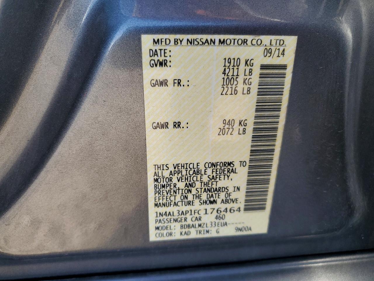 Nissan Altima 2.5 Sv