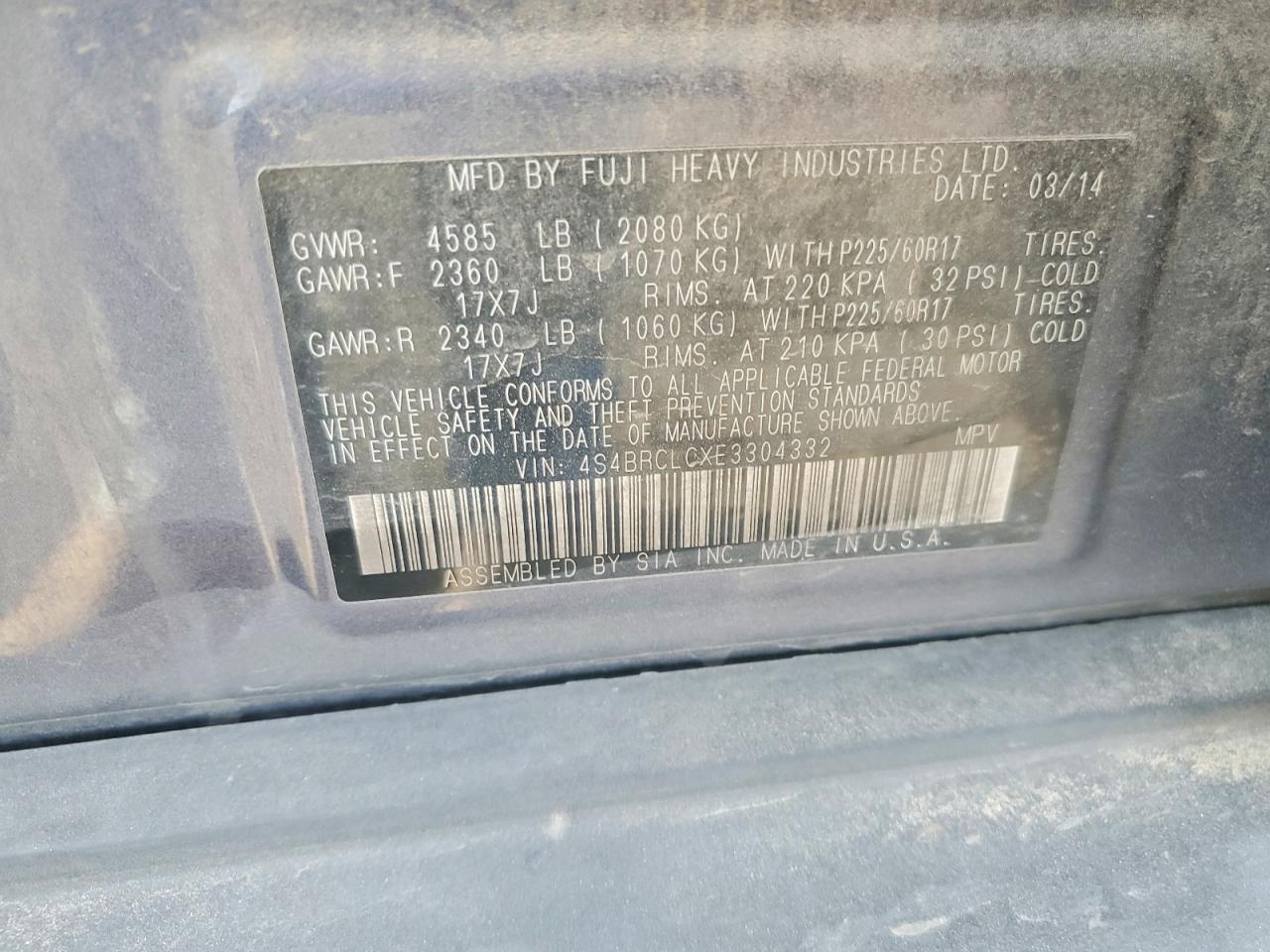 Subaru Outback 2.5i Limited