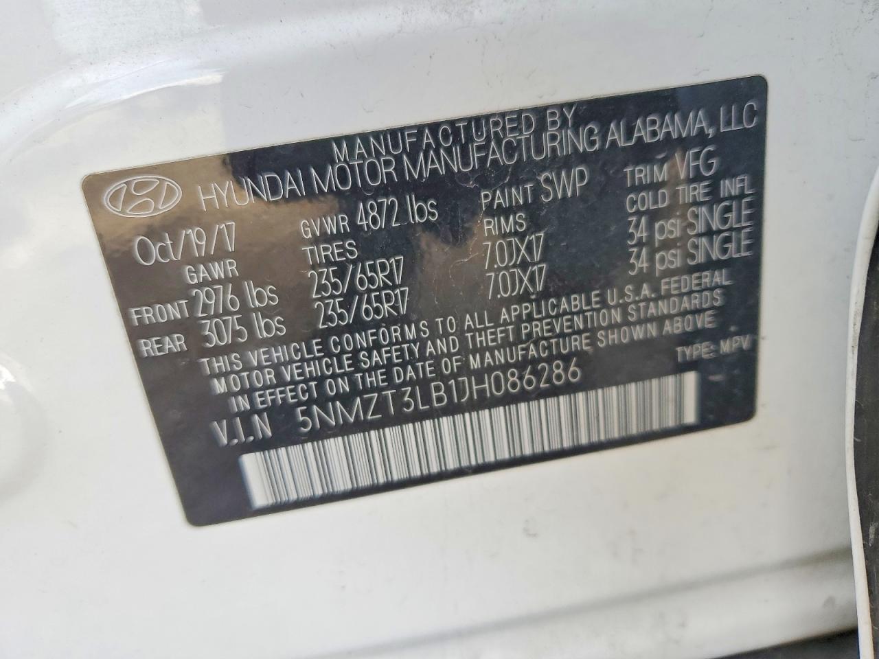 Hyundai SANTA FE 2.4l