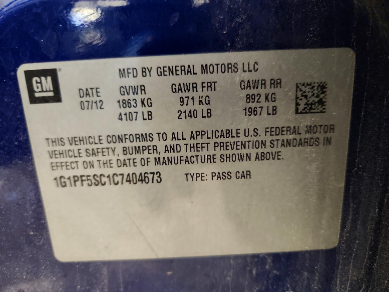 Chevrolet Cruze Lt