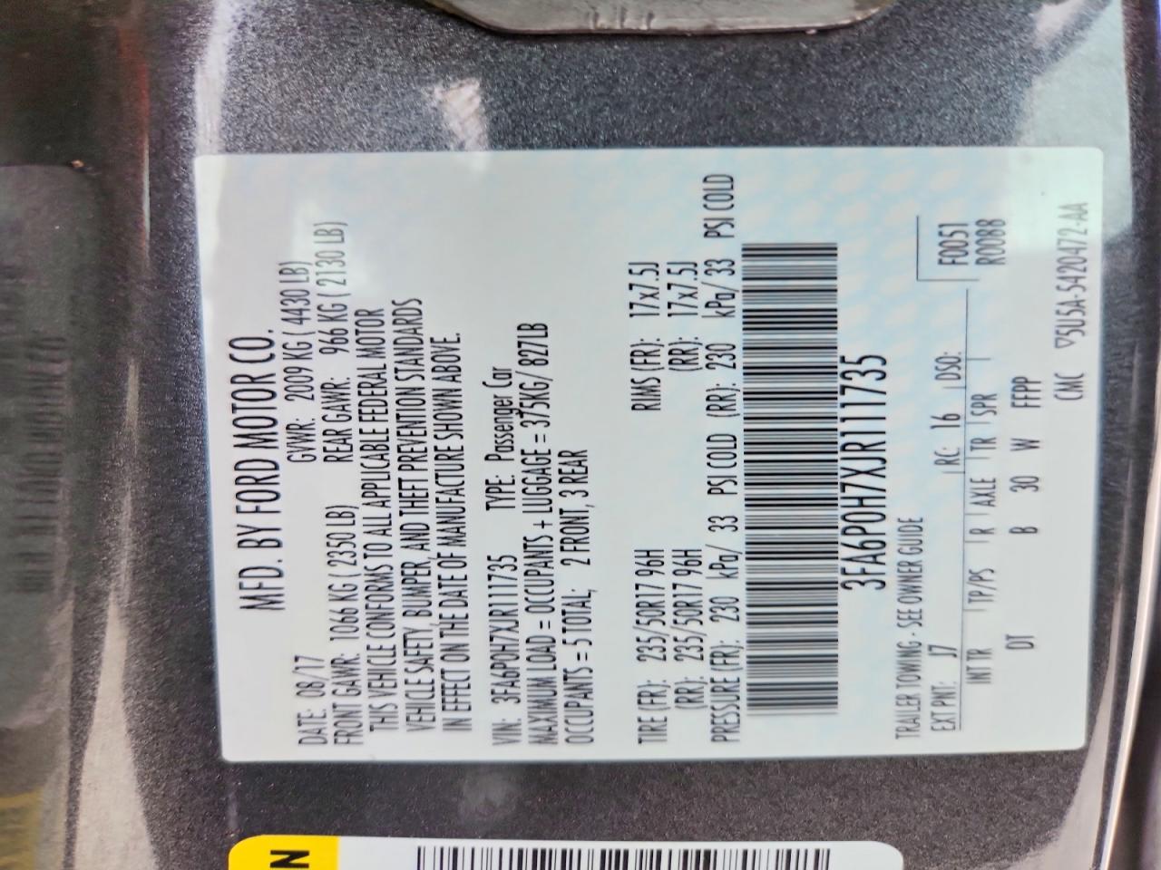 Ford Fusion Se