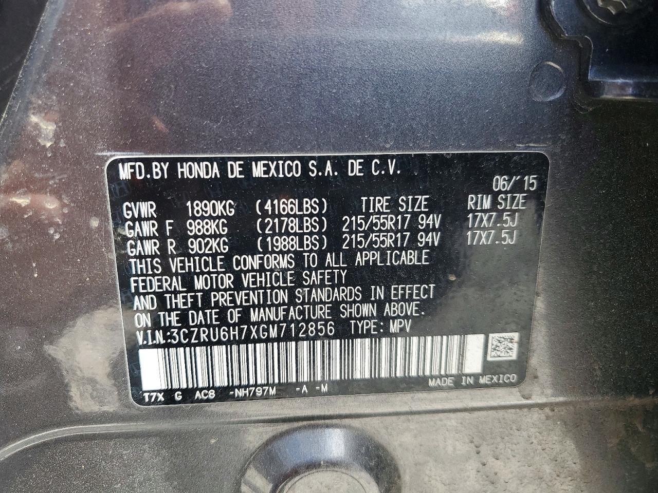 Honda HR-V Exl