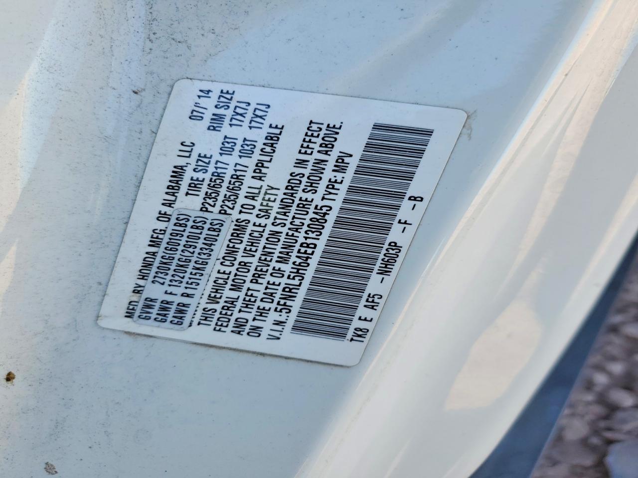 Honda Odyssey Exl