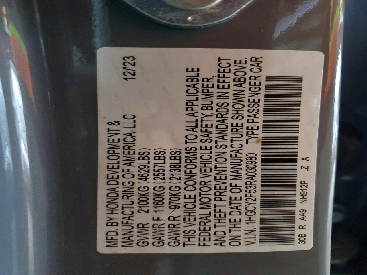 Honda Accord Hybrid Sport