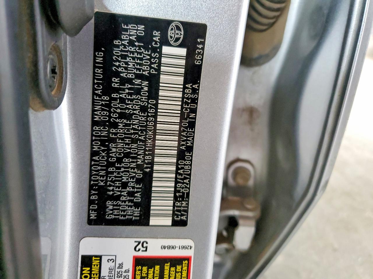 Toyota Camry Se