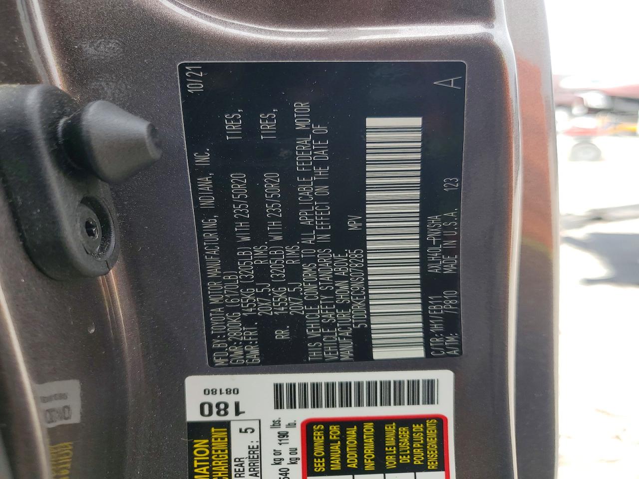 Toyota Sienna Xse