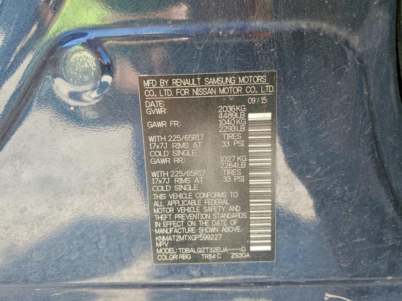 Nissan Rogue Sv