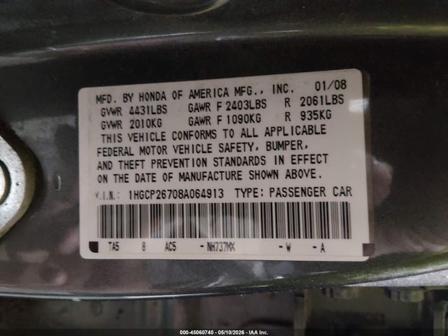 Honda Accord 2.4 Ex