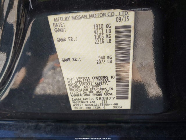 Nissan Altima 2.5 S