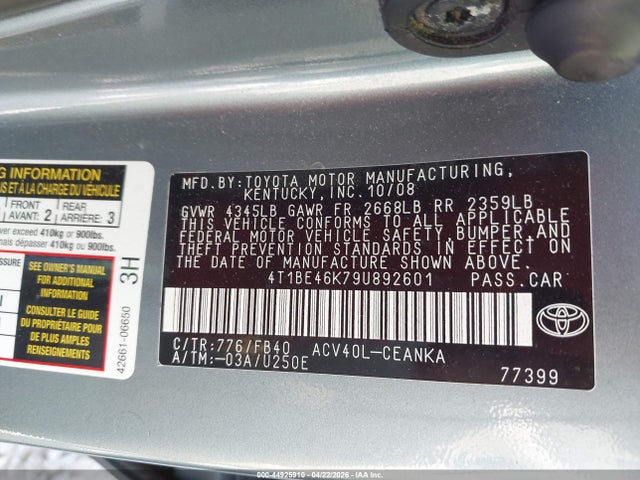 Toyota Camry Le