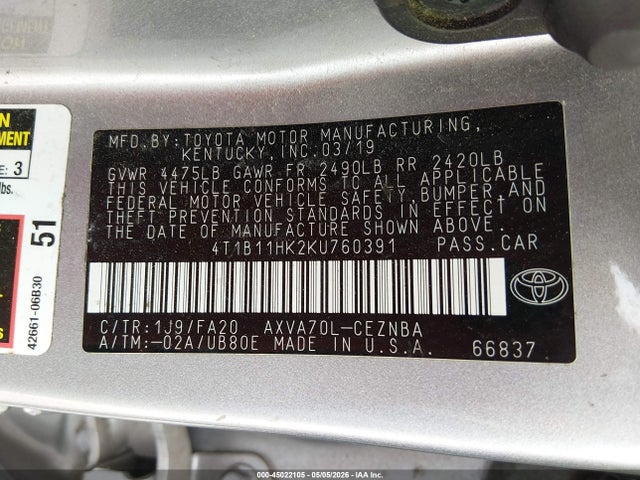 Toyota Camry Le