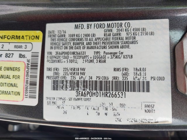 Ford Fusion Se