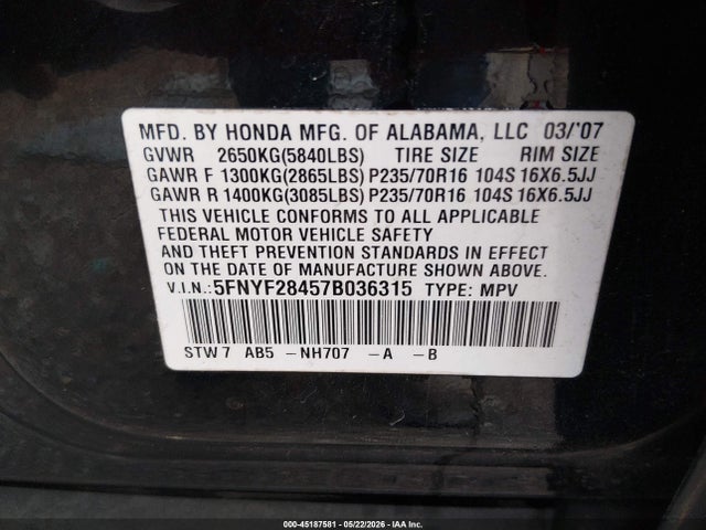 Honda Pilot Ex