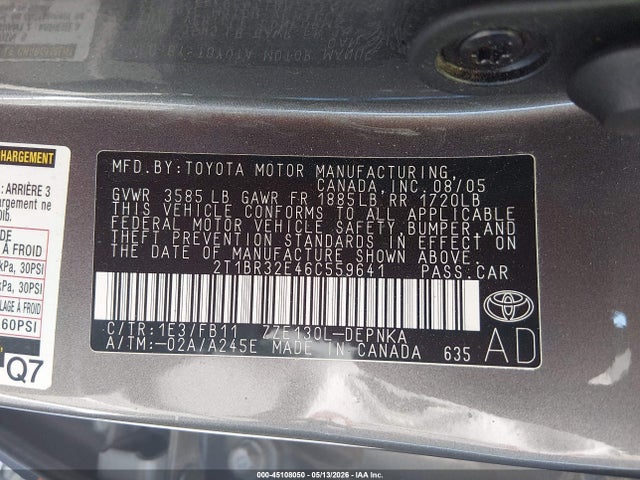 Toyota Corolla Le