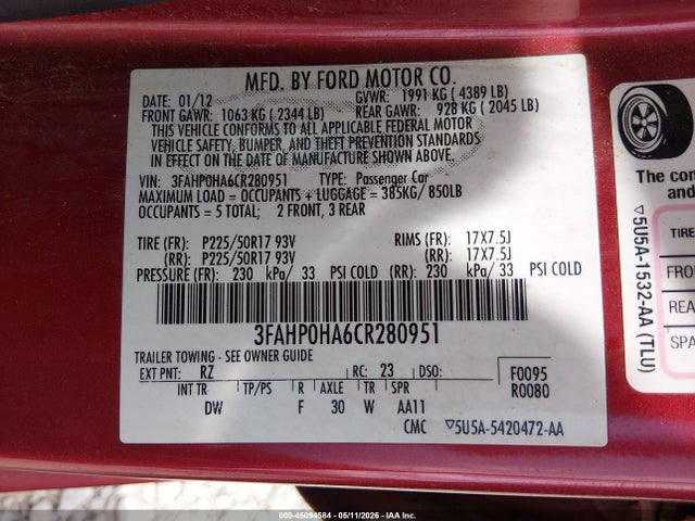 Ford Fusion Se