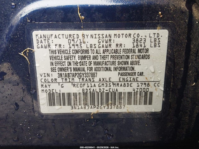 Nissan Sentra Sv